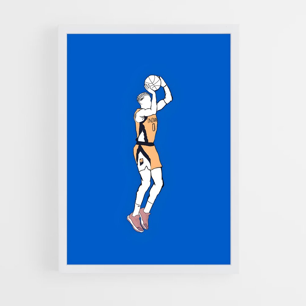 Poster Dunk Cartoon – affiche Basketball (vue 3)